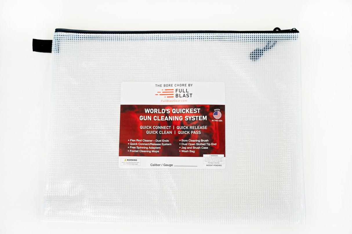 Full-Bore Blast Storage Zipper Pouch